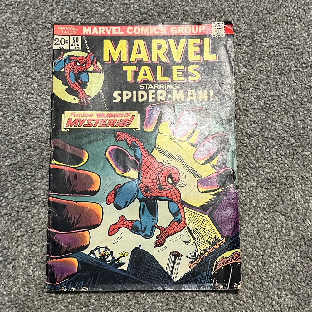 Marvel Tales Comic with Spider-Man - Red, Blue, Yellow